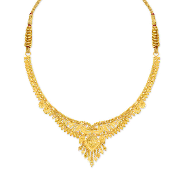 Impressive Gold Necklace Set for the Bengali Bride,,hi-res 2