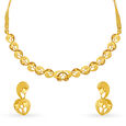 Stylish Gold Necklace Set 