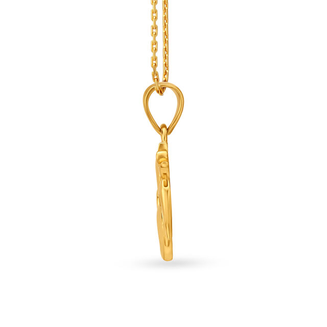 Powerful Om Gold Pendant 2