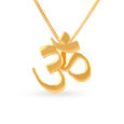 Auspicious Om Gold Pendant 
