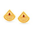 Regal Jali Work Stud Earrings 