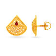Regal Jali Work Stud Earrings 2
