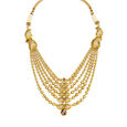 Leaf Inspired Grand Gold Necklace Set,,hi-res 2