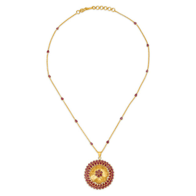 Dhanashree Ruby Necklace,,hi-res 2