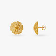 Blossom Mesh Gold Stud Earrings 2