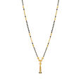 Delicate Yellow Gold Carved Bead Mangalsutra,,hi-res 2