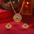 Artistic Gold Pendant Set,,hi-res 