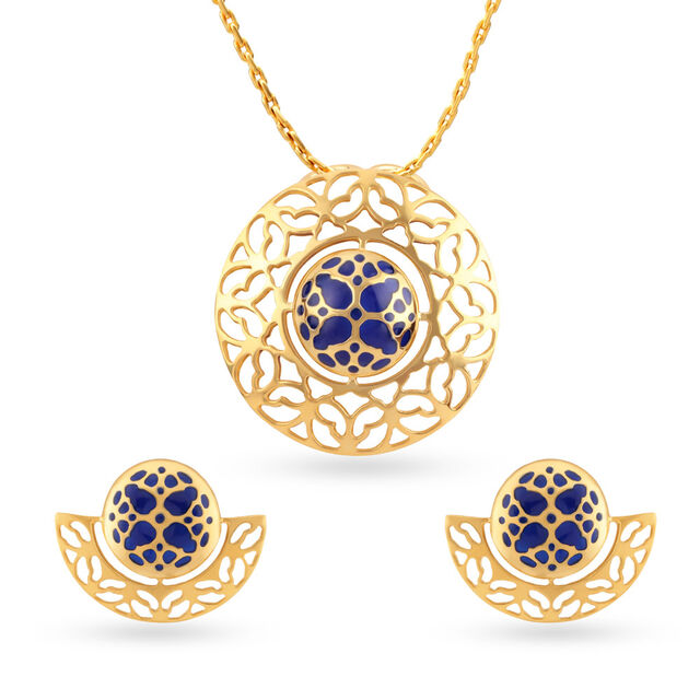 Artistic Gold Pendant Set,,hi-res 2