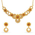 Hypnotic Gold Necklace Set,,hi-res 