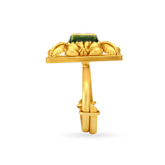 Vintage 22 Karat Gold Floral Ring,,hi-res