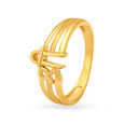 Auspicious 22 Karat Yellow Gold  Typographic Finger Ring,,hi-res 