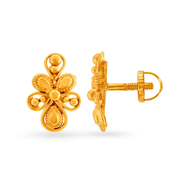 22 Karat Timeless Gold Studs 2
