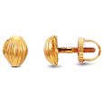 Petite Cylindrical Plain Stud Earrings 2