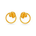 Delicate Gold Stud Earrings 