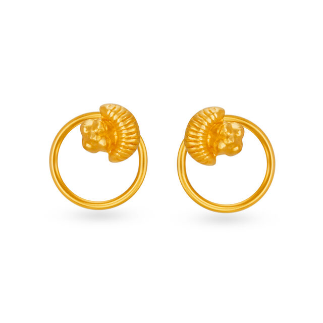Delicate Gold Stud Earrings 