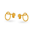 Delicate Gold Stud Earrings 3