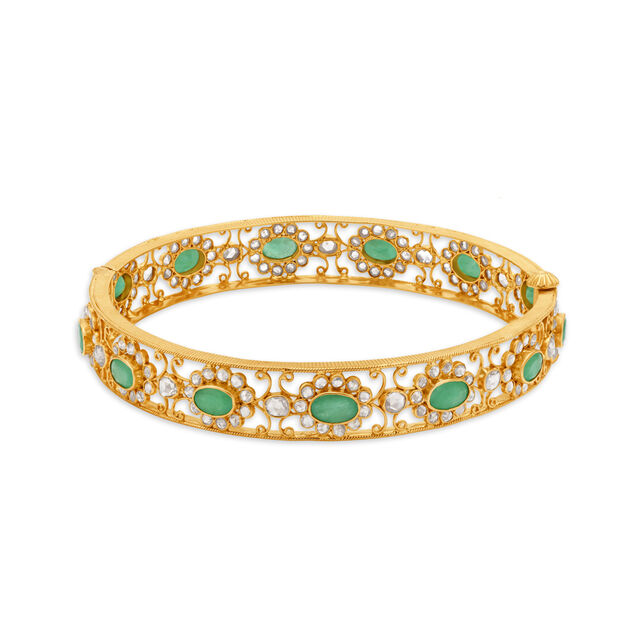 Regal Gold and Assorted Stones Bangle,,hi-res 