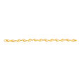 Gorgeous Yellow Gold Carved Leaf Chain Bracelet,,hi-res 