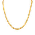 Palatial 22 Karat Yellow Gold Waved Ring Chain,,hi-res 