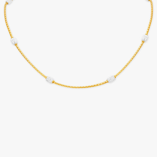 Modern Glossy Gold Chain 