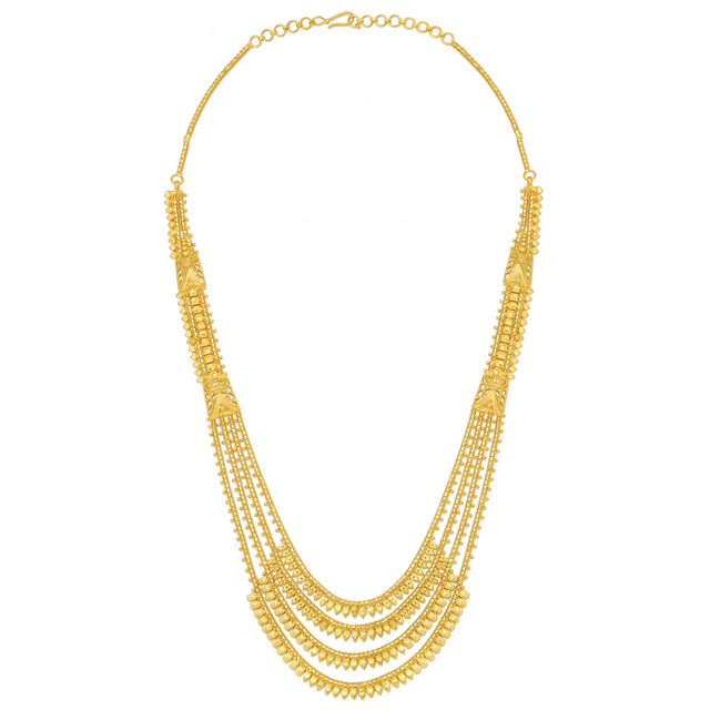 Gleaming Yellow Gold Four Strand Haaram