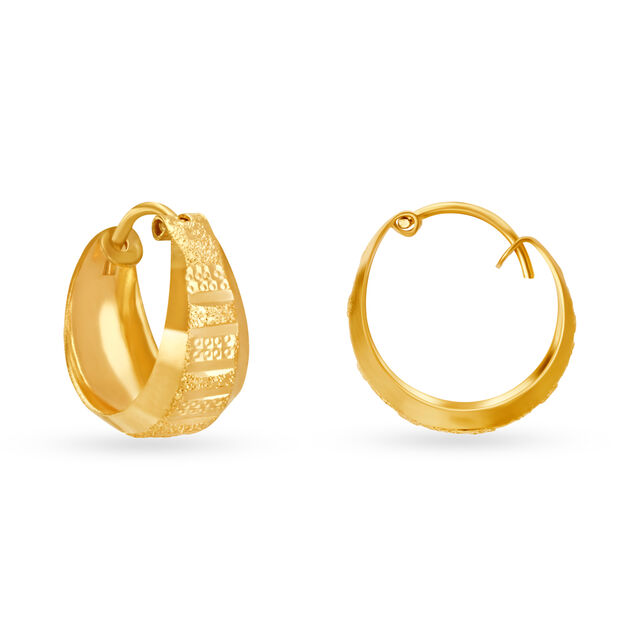 Contemporary Gold Bali Earrings 2