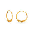 Alluring Traditional Gold Hoop Bali Earrings,,hi-res 2