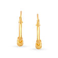 Alluring Traditional Gold Hoop Bali Earrings,,hi-res 3