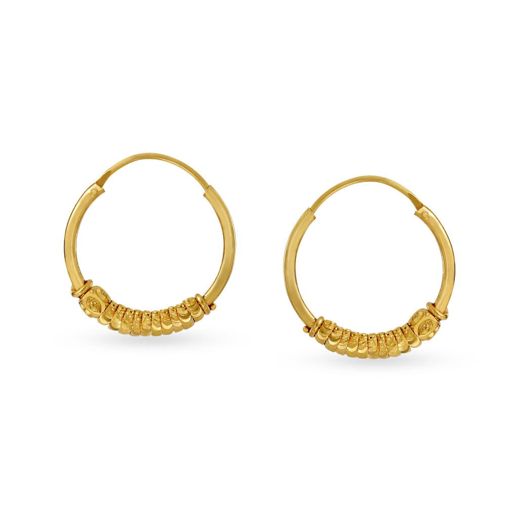 Gold earrings bali design with price hot sale