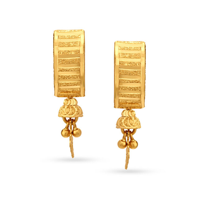 Striking Gold Hoop Earrings,,hi-res 