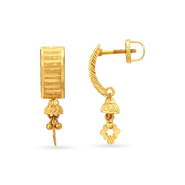 Striking Gold Hoop Earrings,,hi-res 2