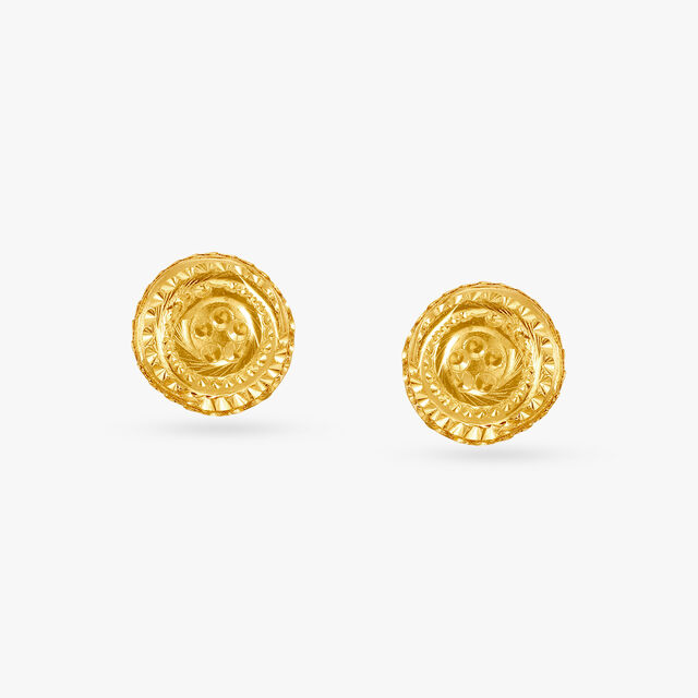 Beguiling 22 Karat Yellow Gold Overlapping Bell Jhumkas,,hi-res 3