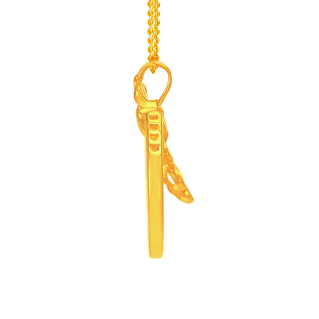 22 Karat Gold Circle Pendant 2