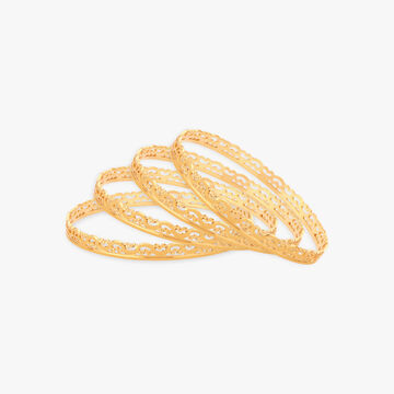 Subtle Elegance Gold Bangles