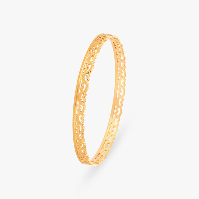 Subtle Elegance Gold Bangles 3