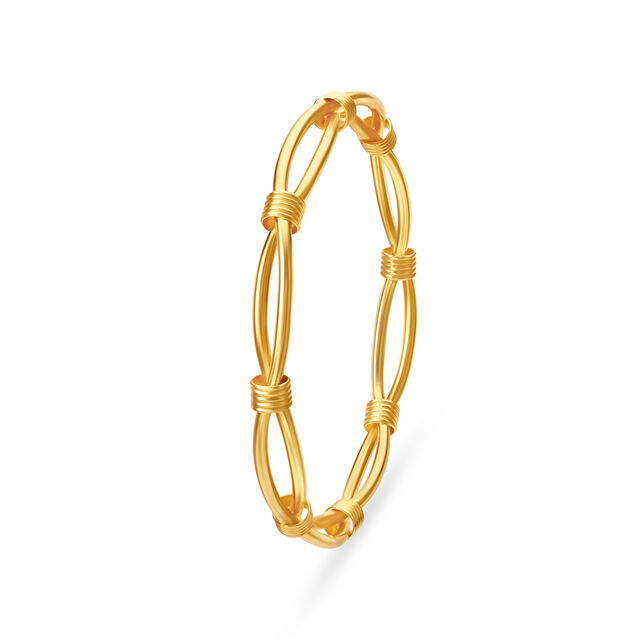 Twisted Gold Bangle 2