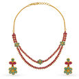 Queenly Emerald and Ruby Necklace Set,,hi-res 