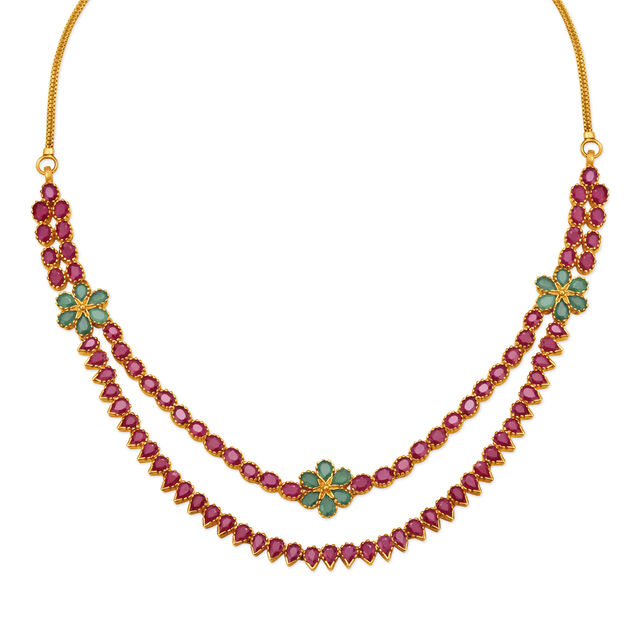 Queenly Emerald and Ruby Necklace Set,,hi-res 2