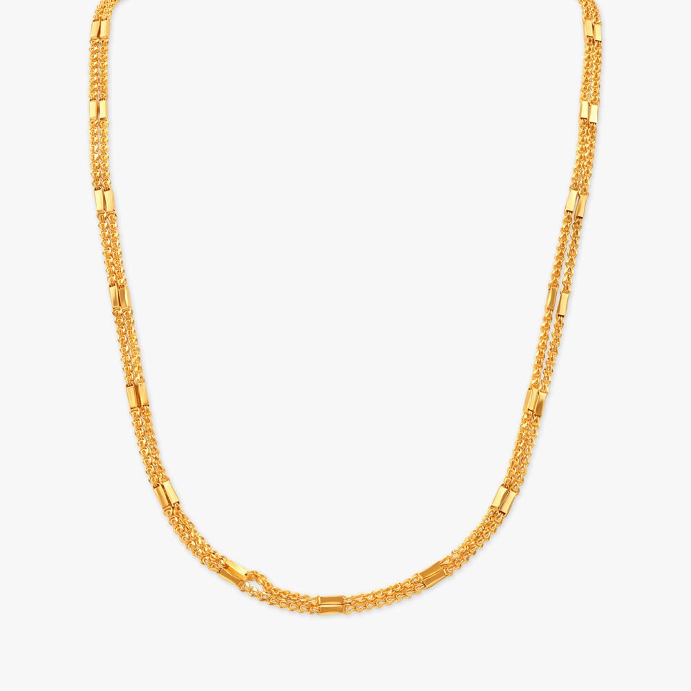 Gold chain design for female tanishq hot sale