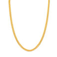 Alluring Yellow Gold Beaded Dual Chain 