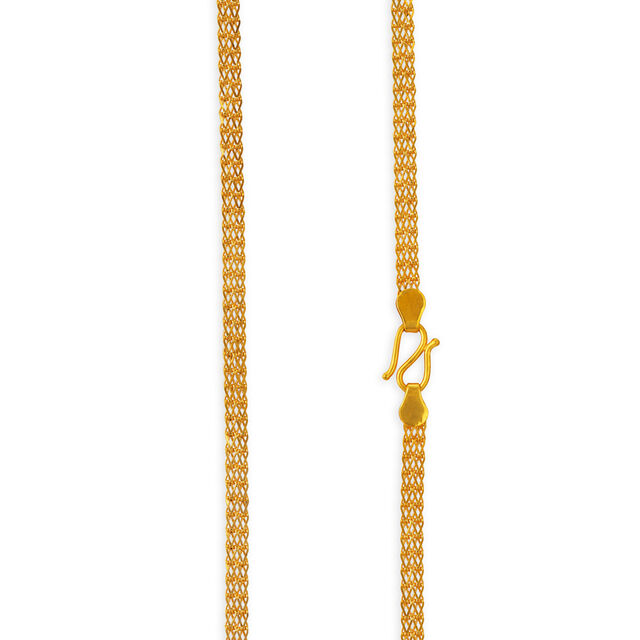 Elegant Criss Cross Gold Chain for Men,,hi-res 2