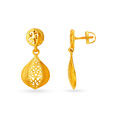 Charming Jali Work Dainty Gold Drop Earrings,,hi-res 2