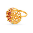Charming 22 Karat Gold, Ruby And Emerald Finger Ring,,hi-res 2