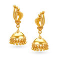 Peacock Pattern Jhumkas,,hi-res 