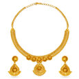 Elaborate Gold Neckwear Set Perfect for Any Bride 