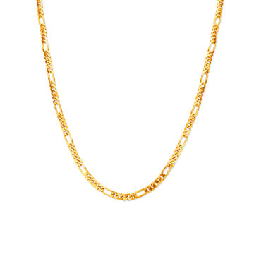 Sleek Ultra Modern Broad Link Gold Chain for Men
