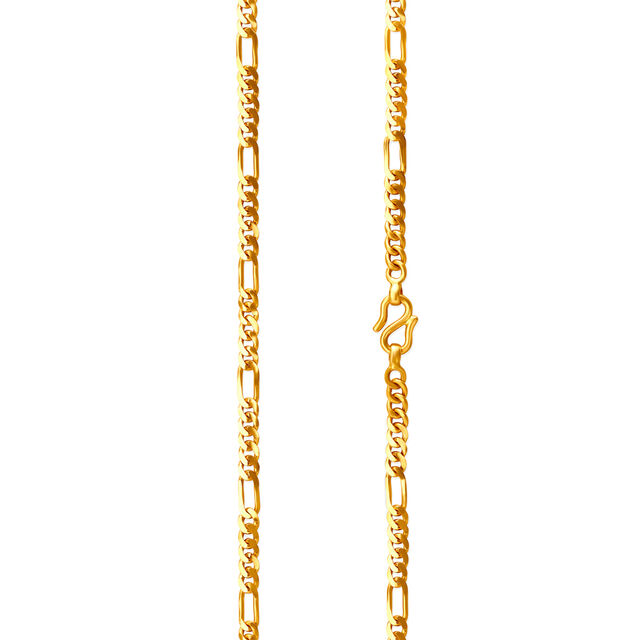 Sleek Ultra Modern Broad Link Gold Chain for Men,,hi-res 2