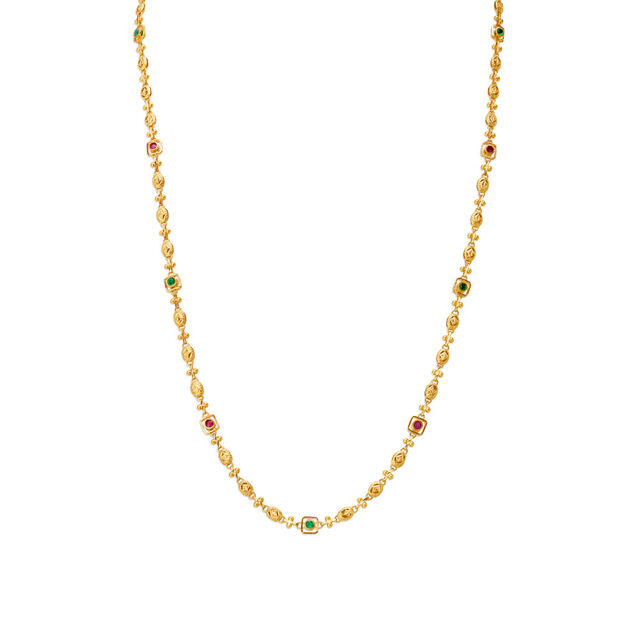 Subtle Rectangular Links Gold Chain 