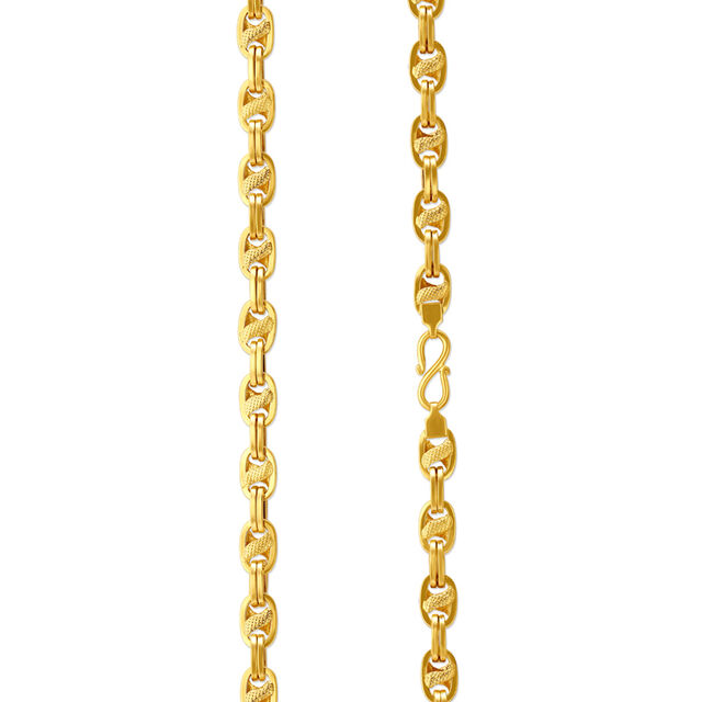 Imperial 22 Karat Yellow Gold Textured Chain,,hi-res