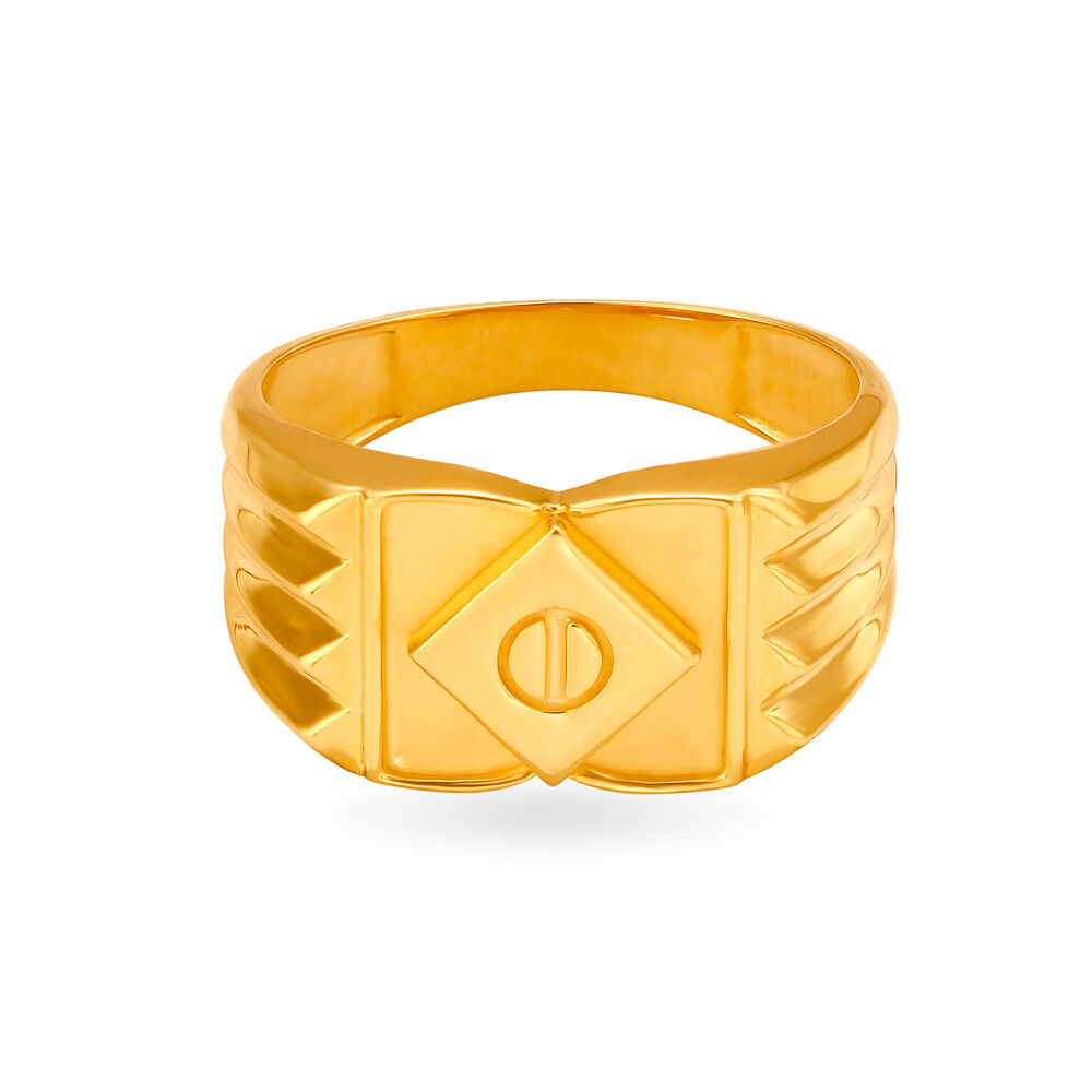 Buy Sophisticated 22 Karat Gold Square Ring For Men at Best Price ...